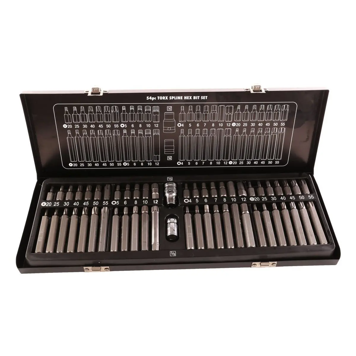 Mechpro Blue Torx Spline Hex Bit Set 54Pc – Mpbst103k 1