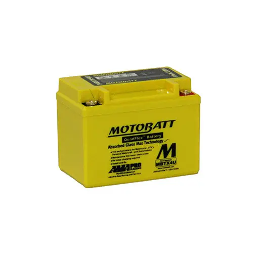 Motobatt Mbtx4u 12V 70Cca Agm Battery | Ytx4l-Bs, Yb4l-B 1