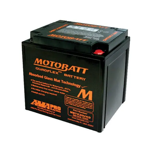 Motobatt Quadflex Mbtx30uhd 12V 380Cca Agm Jetski Motorbike Battery 1