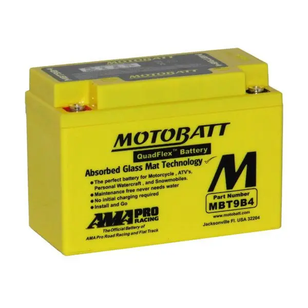 Motobatt Quadflex Mbt12b4 12V 175Cca Motorbike Battery | Yt12b-Bs, Yt12b4 1