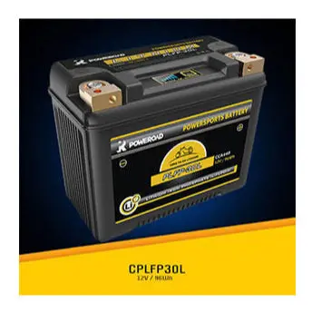 Poweroad Plfp-30L Lithium Motorbike Battery - 12.8V 440Cca (Replaces 12N24-3, Y60-N24al-B, Mbtx30u) 1