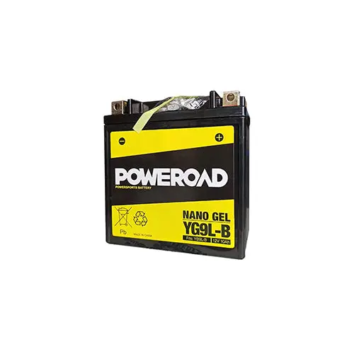 Poweroad Nano Gel Motorbike Battery 12V 10Ah Yg9l-B (Yb9l-B) 1
