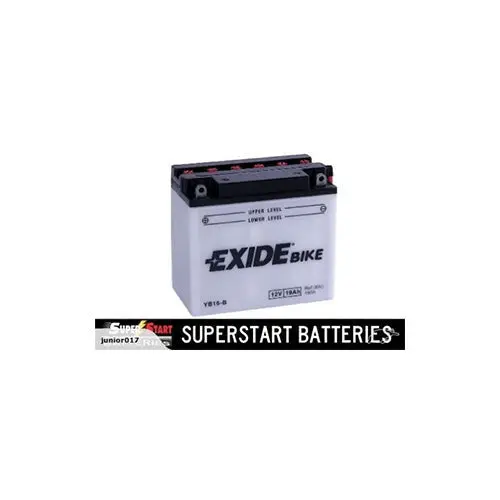 Exide Agm Motorbike Battery 12V 19Ah 270Cca (Yb16-B) - Buell, Ducati, Harley Davidson 1