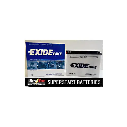 Exide Agm Motorbike Battery 12V 16Ah 175Cca (Yb16al-A2) - Superstart 1