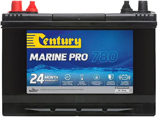 Century N70zm Mf Marine Pro 780 Battery – 12 V 780 Cca 80 Ah (24-Month Warranty) 1