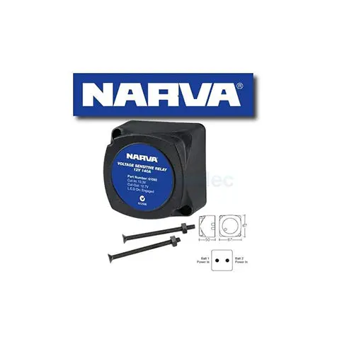 Narva Voltage Sensitive Relay 12V Vsr Isolator 140A Dual Battery System 61092Bl 1