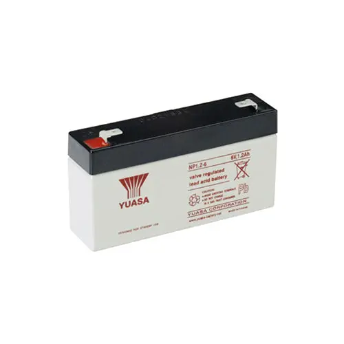 Yuasa Np1.2-6Fr 6V 1.2Ah Agm Deep-Cycle Battery - Sealed Stationary Power 1