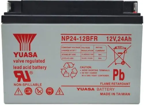 Yuasa Np24-12Bfr Np Stationary Power 12V 24Ah Agm Deep-Cycle Battery Sealed 1