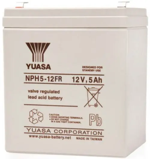 Yuasa Nph5-12Fr Np Stationary Power 12V 5Ah Agm Deep-Cycle Battery Sealed 1