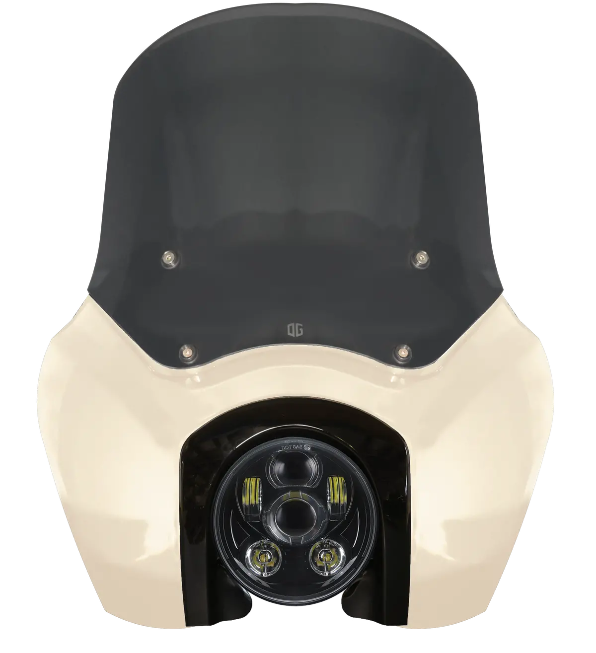 Og Softail Low Rider S Complete T-Sport Fairing Kit - White Sand Pearl 1