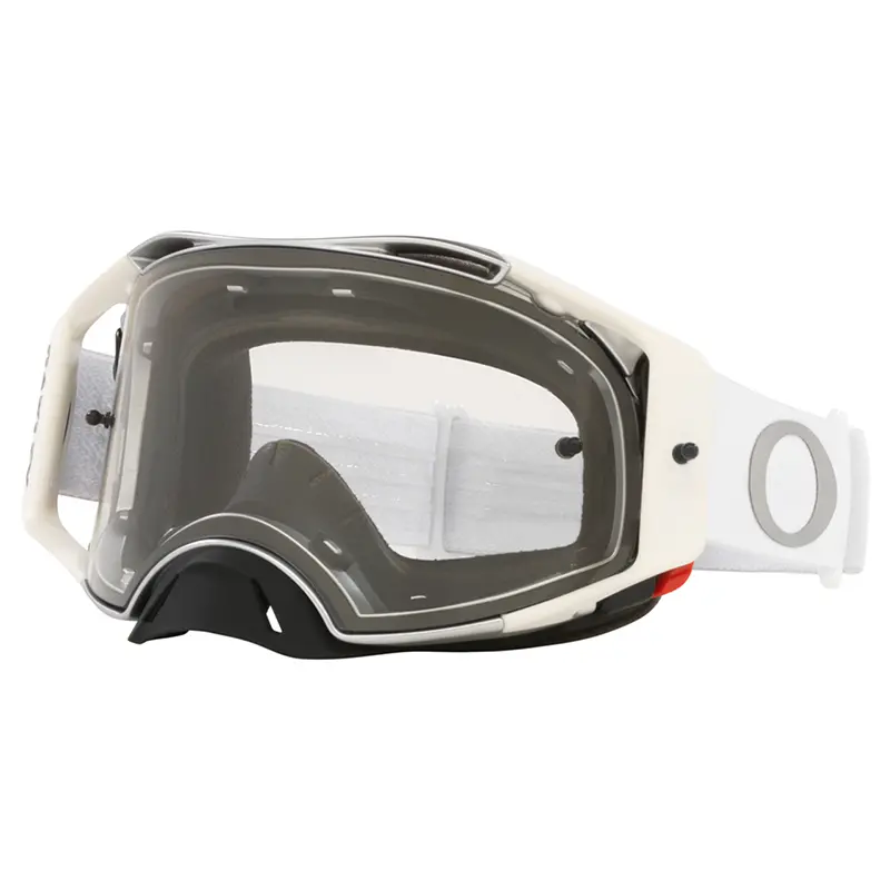 Oakley Airbrake Mx Goggle Tuff Blocks White Clear Lens 1