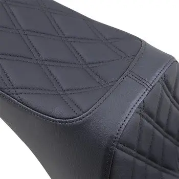 Drag - Predator Iii Seat - Double Diamond Stitch, Black - '06-17 Softail 2