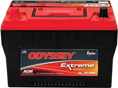 Odyssey Pc1500 Agm Racing Battery - 880 Cca, 12V Pc1500 Top Terminal (Odp -Agm34) 1