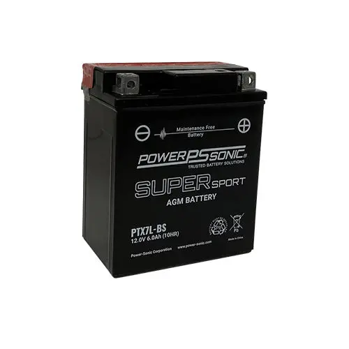 Power Sonic Motorcycle Battery 12V 6Ah 85Cca (Ptx7l-Bs) 1