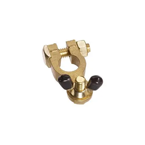 Projecta Bt14-N1 Brass Battery Terminal | Negative Wingnut Terminal For 5/16" (8Mm) Post 1