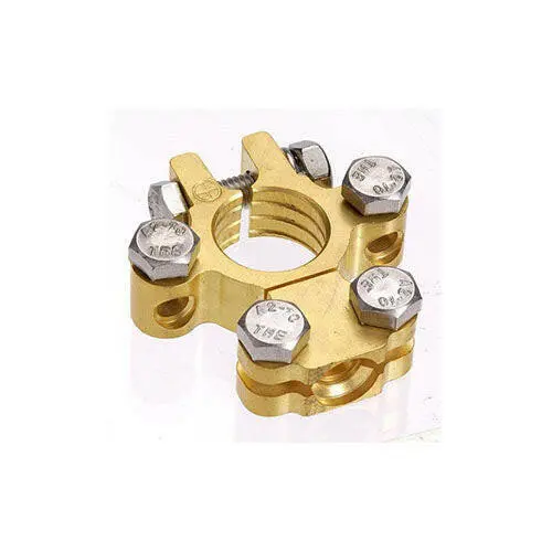 Projecta Brass Saddle Battery Terminal With Dual Auxiliary (Pos) Bt620-P1 1