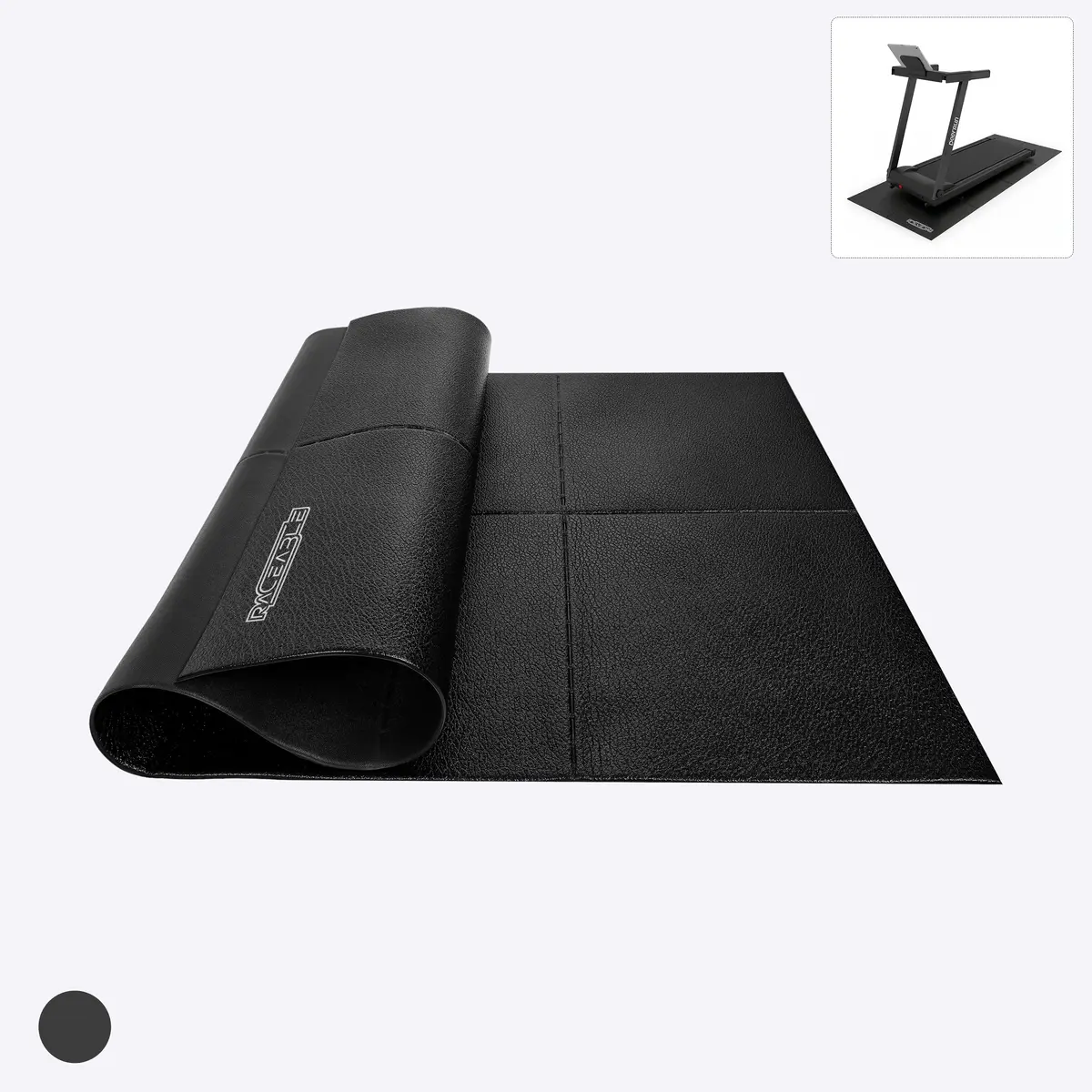 Deerrun By Raceable® Foldable Treadmill Mat, Water Resistant Slip & Noise Reduction 1