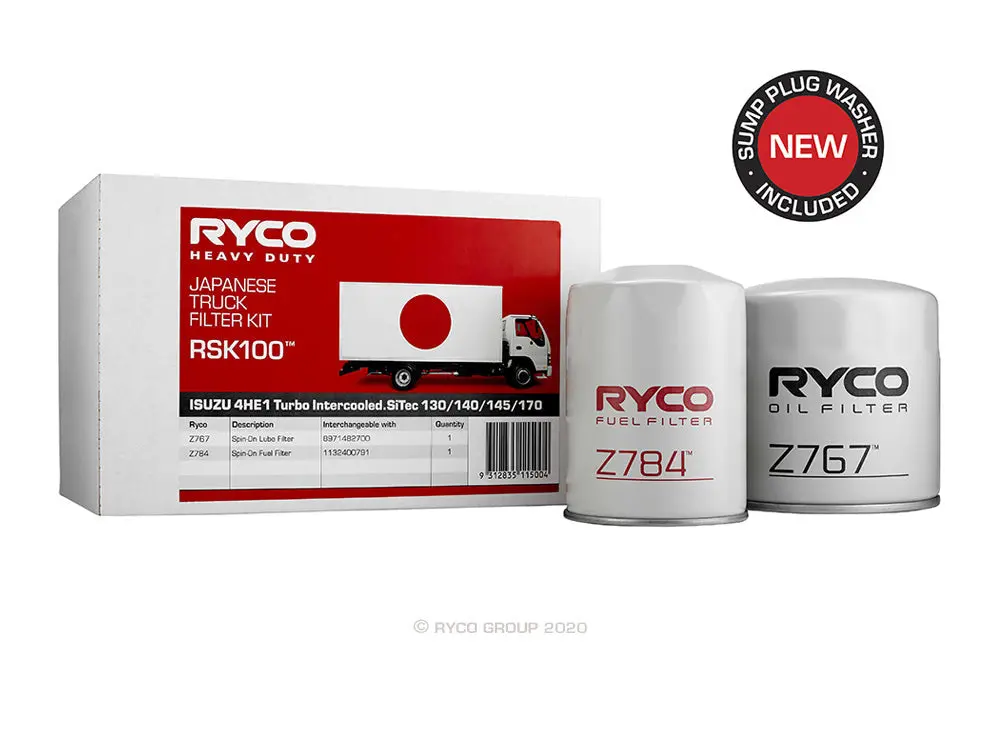 Rsk100 Ryco Service Kit Isuzu 4He1 Various N Series (Npr70/ Npr71/ Nqr70) 1