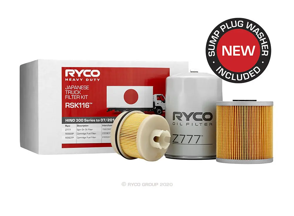 Rsk116 Ryco Service Kit Hino 300 Series To 07/2011 (N04c) 1