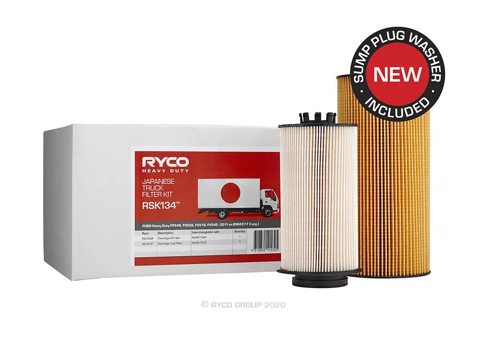 Rsk134 Ryco Service Kit Fuso Heavy Duty Fp54s, Fs52s, Fv51s, Fv54s (2011../On). 1