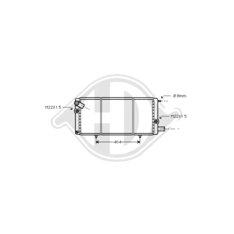 Radiador De Motor Para Peugeot 205 1