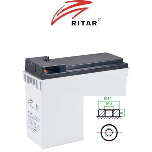 Ritar Ra12-55F 12V 55Ah Agm Front Terminal Deep Cycle Battery 1
