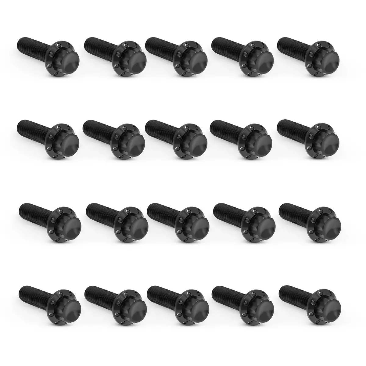 Arlen Ness Rocker Box Titanium 12-Point Bolt Kits, Black 1