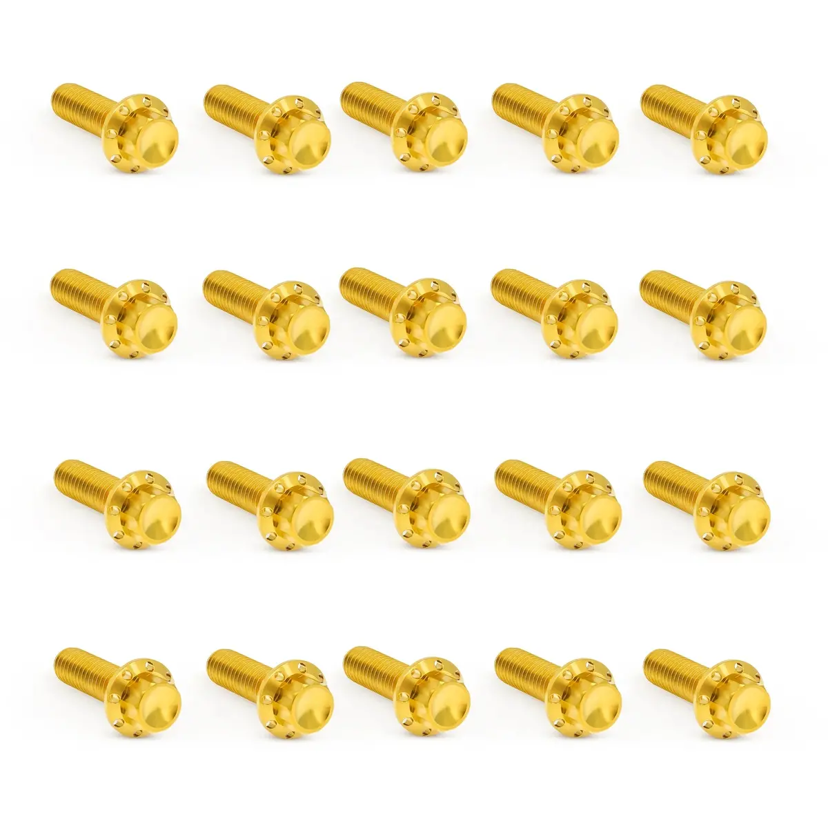 Arlen Ness Rocker Box Titanium 12-Point Bolt Kits, Gold 1