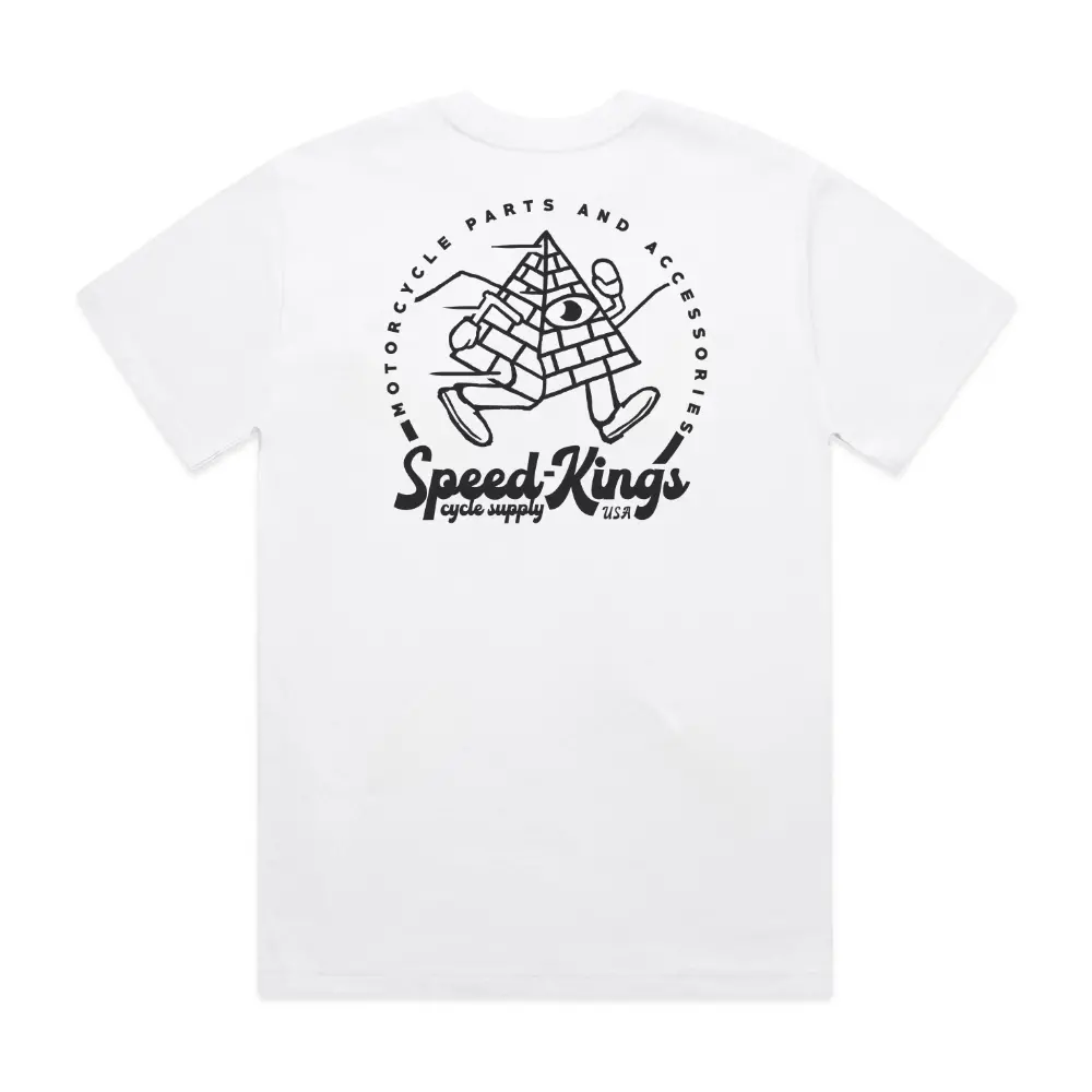 Running Pyramid White Tee 1