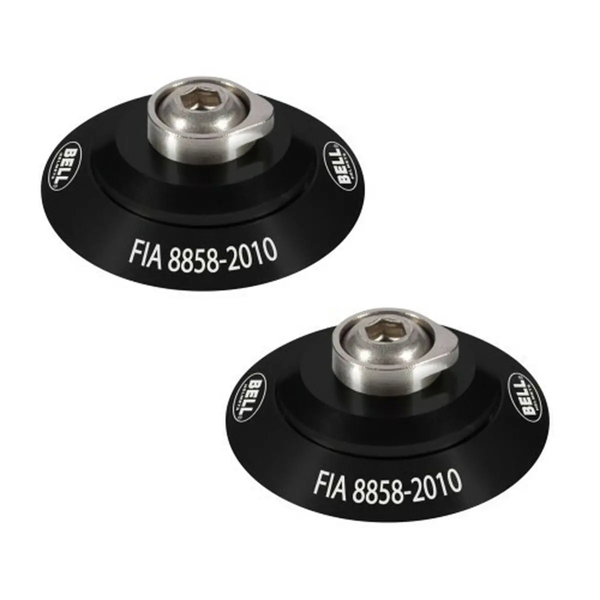 Conjunto De Clipes Para Capacete Bell Hans Preto Fia 8858-2010 1
