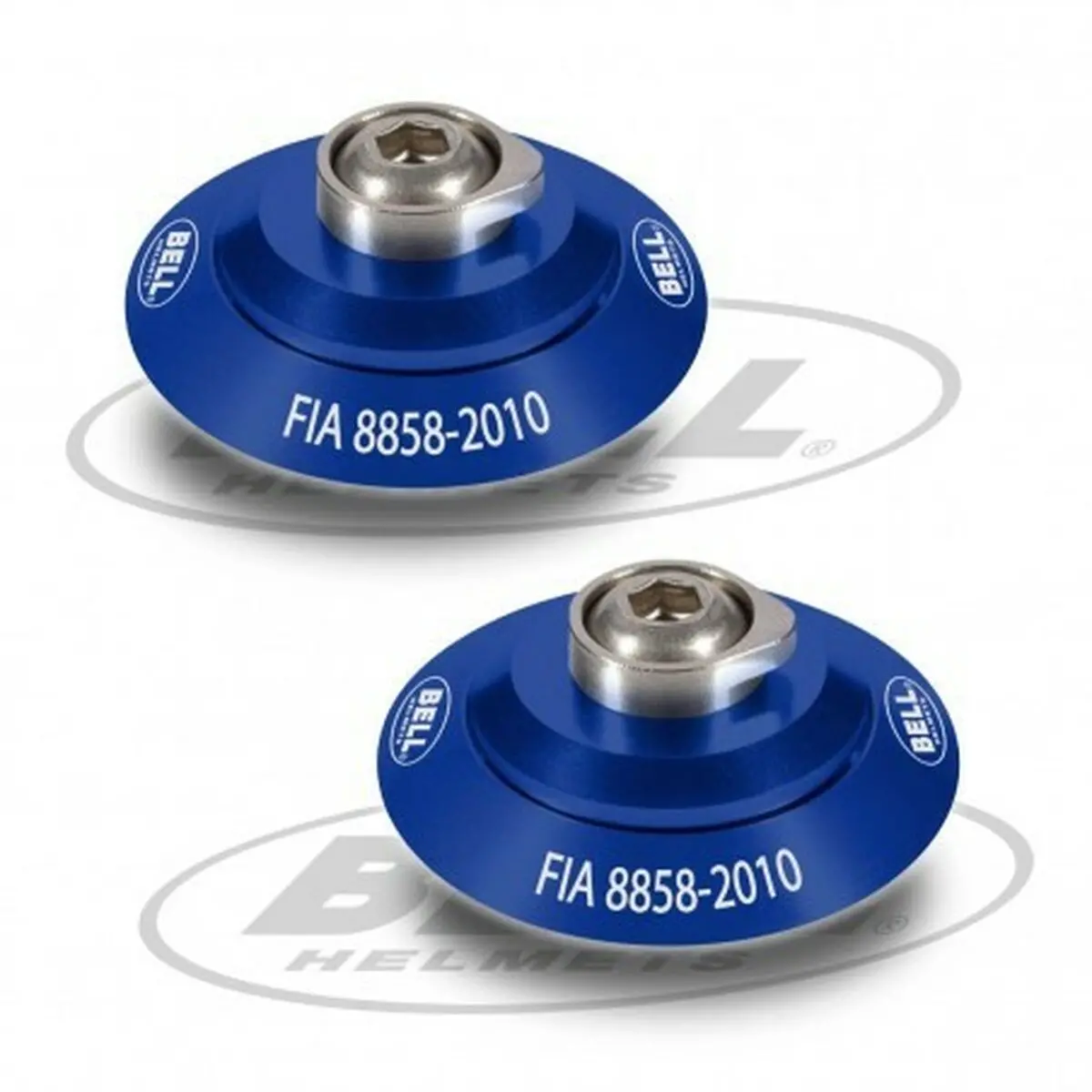 Conjunto De Clipes Para Capacete Bell Hans Azul Fia 8858-2010 1