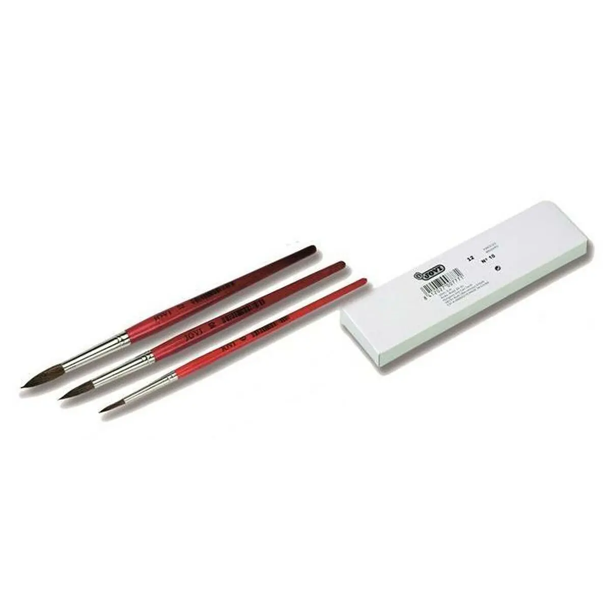 Pincéis Jovi Poney Nº3 Castanho 178 Mm 5,5 Mm 12 Peças (25 Unidades) 2