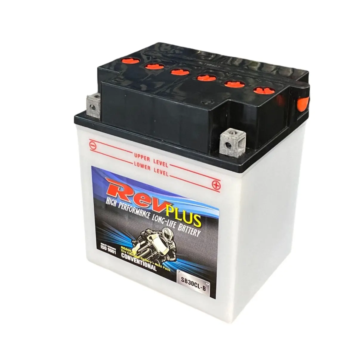 Revplus Sb30cl-B Motorcycle Battery - 12V 30Ah 300Cca 1