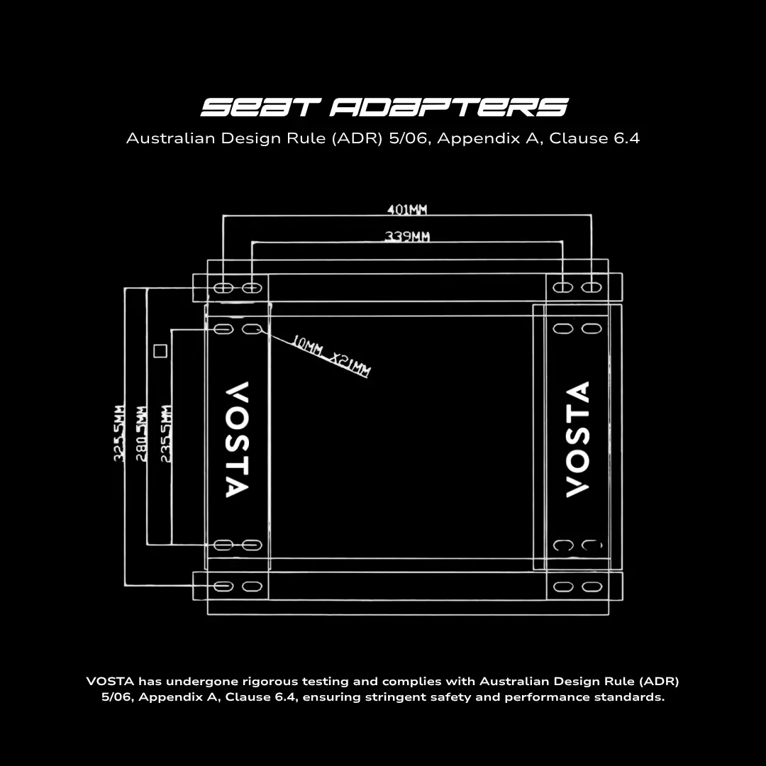 Vosta Seat Base Adapter - Toyota Gt86/Subaru Brz (Driver Or Passenger) 2