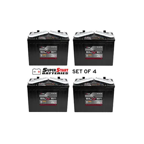 Set Of 4 Trojan S-1275 Golf Cart Batteries 12V 145Ah 1