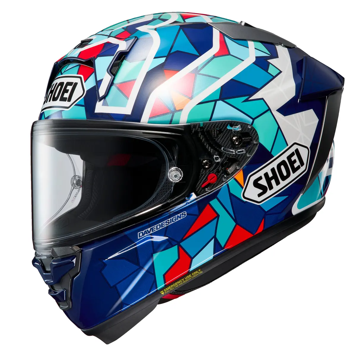 Shoei X-Fifteen Marquez Barcelona Tc-10 Full Face Helmet 1