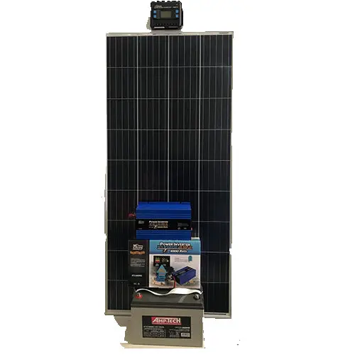 Solar Panel Bundle – 150W Solar Panel, 20W Controller, 120Ah Battery, 1000W Inverter 1