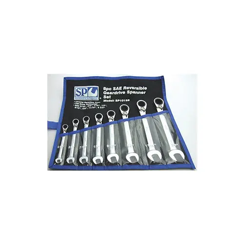 Sp10158 Sp Tools Sae 15º Offset Reversible Geardrive Spanner Sets 1