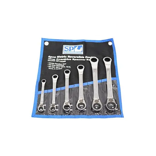 Sp10406 Sp Tools 6Pc Metric 15º Offset Double Ring Geardrive Wrench/Spanner Set 1