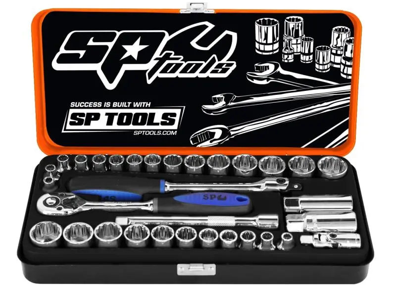 Sp Tools Sp20200 3/8"Dr Socket Set - Metric/Sae - 32Pc, Sizes: 12 Point 1