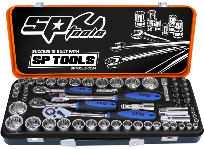 Sp Tools Sp20280 1/4"Dr, 3/8"Dr & 1/2"Dr Socket Set - 12Pt Metric/Sae - 59Pc 1