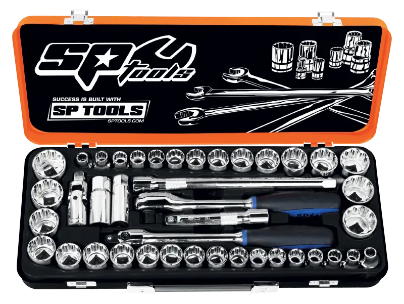 Sp Tools Sp20300 1/2"Dr Socket Set - 12Pt Metric/Sae - 41Pc 1