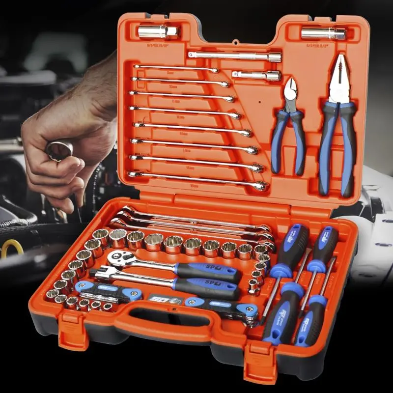 Sp51204 Socket Set – 3/8In Drive 65 Piece Met/Af In X-Case 1