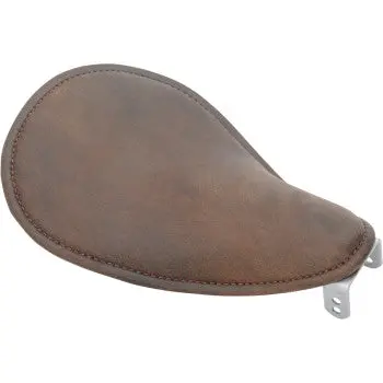 Drag - Small Low-Profile Spring Solo Seat - Distressed Brown Leather- Custom & Rigid 1
