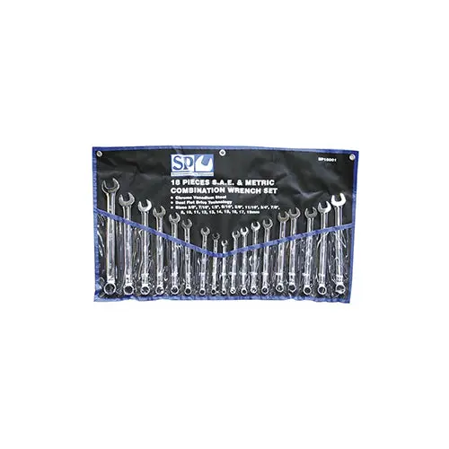 Sp Tools 18-Piece Metric/Sae Spanner Set - Professional Grade Wrench Set (Sp10001) 1
