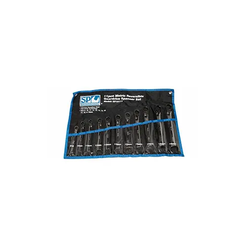 Sp Tools Sp10111 Sp Tools 11Pc Metric 15° Offset Reversible Geardrive Spanner Se 1