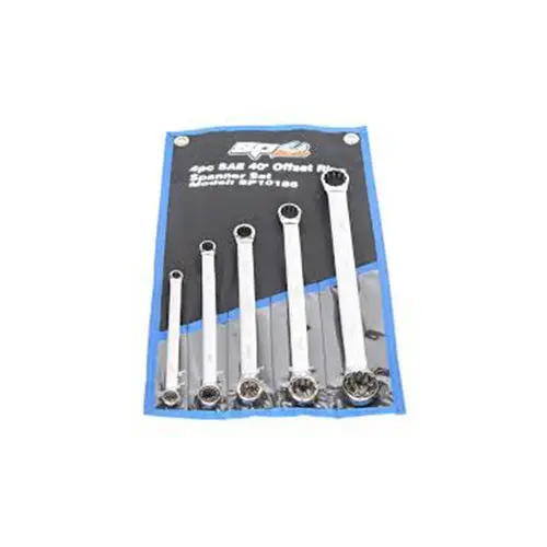 Sp Tools Sp10185 Sp Tools 5Pc Sae 40º Offset Ring Spanner Set 1