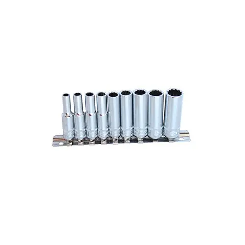 Sp Tools Sp20143 Sp Tools Deep Socket Rail Set 9Pc 1/4 Dr Sae – 12Pt 1