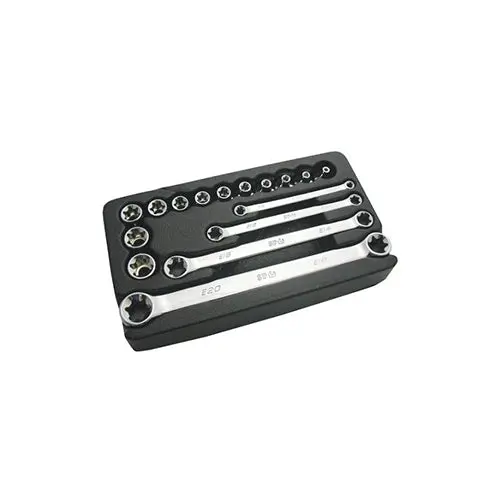 Sp Tools Sp20210 Sp Tools Socket & Spanner Set 16Pc E Torx 3/8 Dr 1