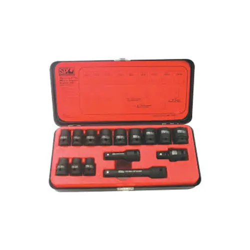 Sp Tools Sp20310 Sp Tools Impact Socket Set 1/2Dr 6Pt 15Pc Metric With 2 Ext Bar 1